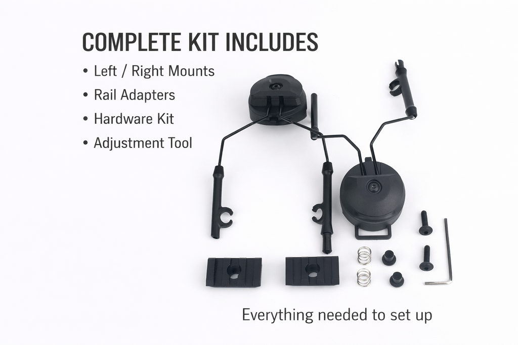 Anchor™ V2 ARC Rail Adapter Mount System | Compatible with Peltor ComTac | Helmet Rail Kit