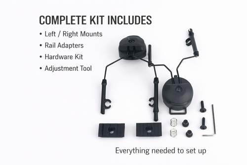 Anchor™ V2 ARC Rail Adapter Mount System | Compatible with Peltor ComTac | Helmet Rail Kit