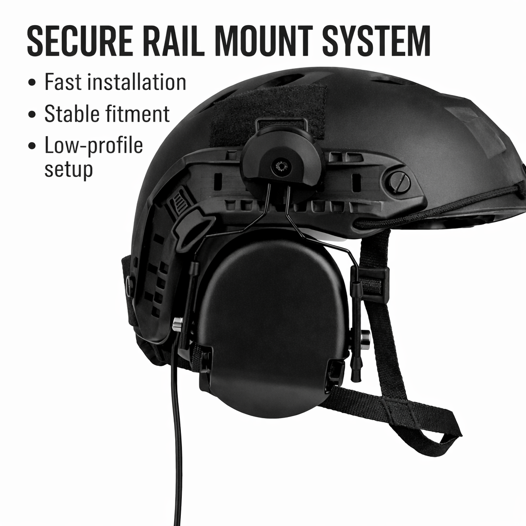 Anchor™ V2 ARC Rail Adapter Mount System | Compatible with Peltor ComTac | Helmet Rail Kit