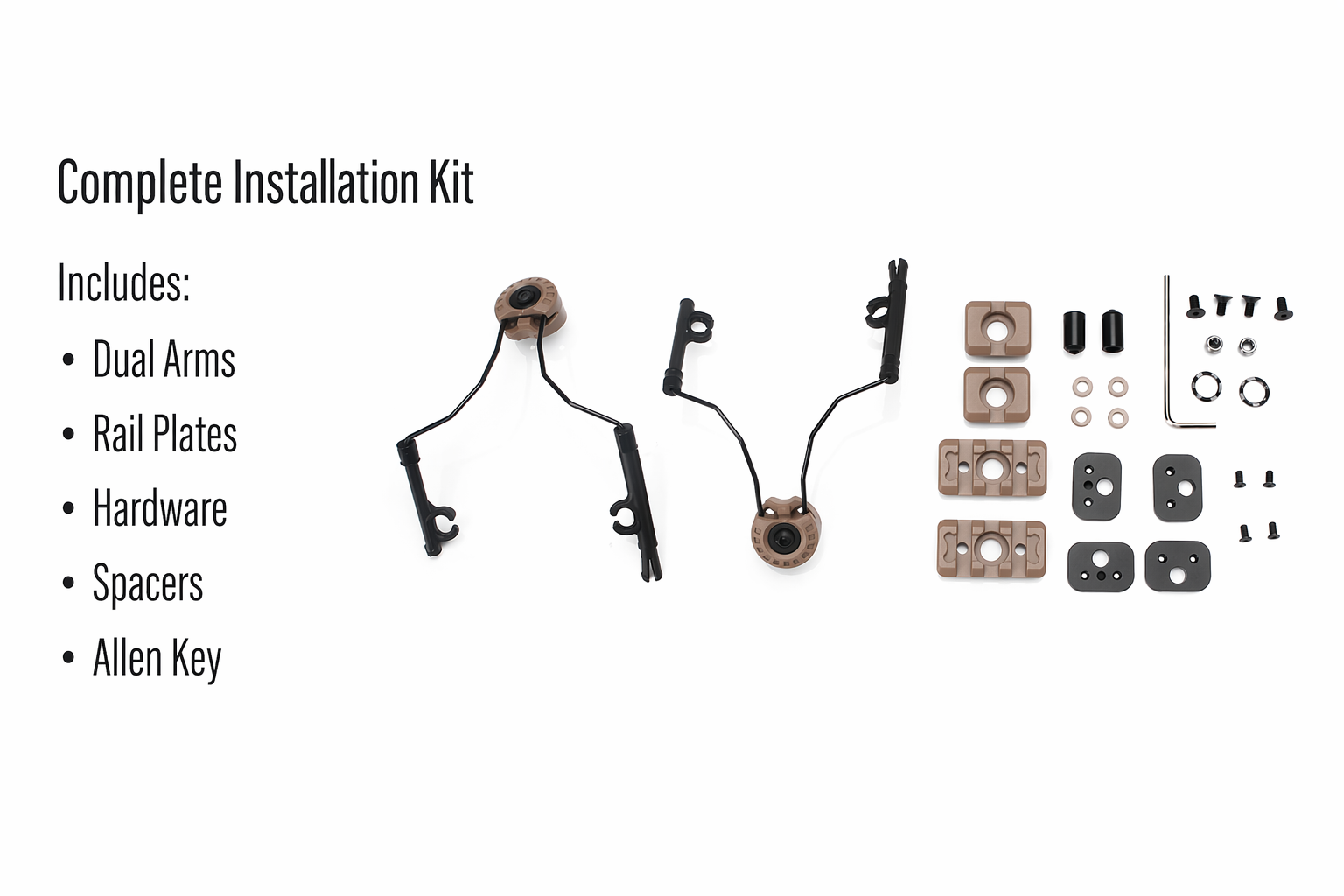 Keystone™ ARC Rail Adapter Mount | Compatible with Peltor ComTac | ARC Rail System