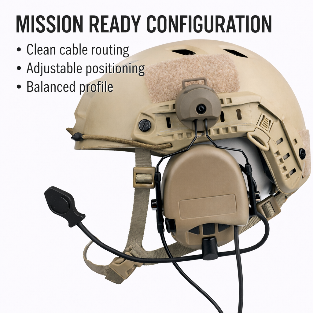 Anchor™ V2 ARC Rail Adapter Mount System | Compatible with Peltor ComTac | Helmet Rail Kit